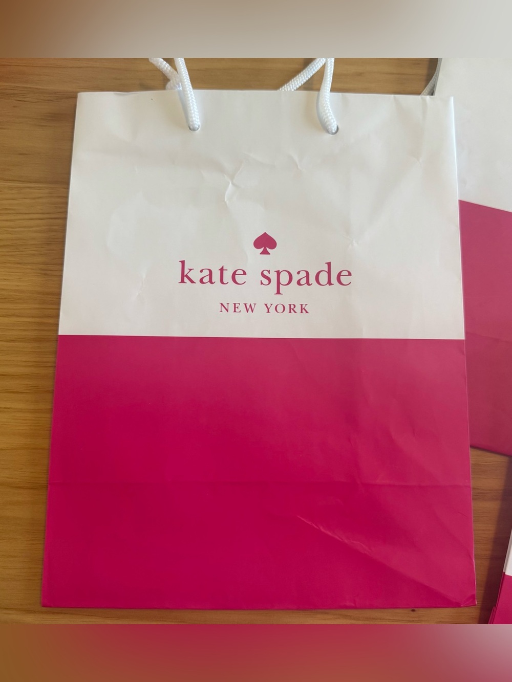 kate spade Pink and White Gift Bag & Box Set bridal shower party decor - Picture 4 of 16